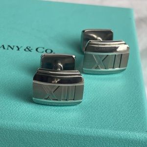 Tiffany & Co. Sterling Silver & Titanium Cuff Links